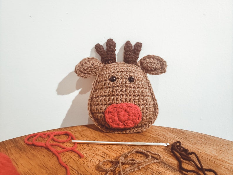 Reindeer Cuddler / Lovey Crochet Pattern PDF Printable Instant Download image 4