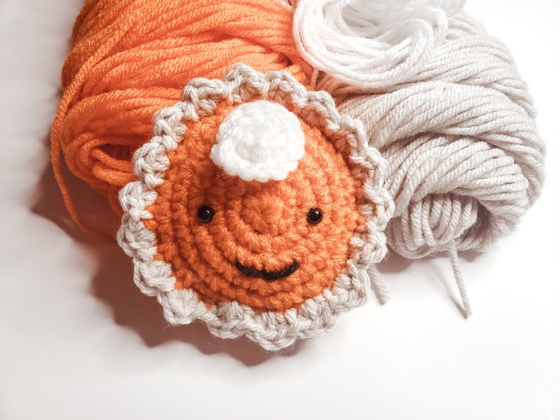 Pumpkin Pie Amigurumi Crochet Pattern PDF Printable Instant Download image 4