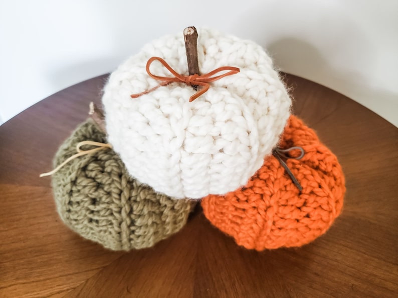 Rustic Pumpkins Crochet Pattern PDF Printable Instant Download image 6