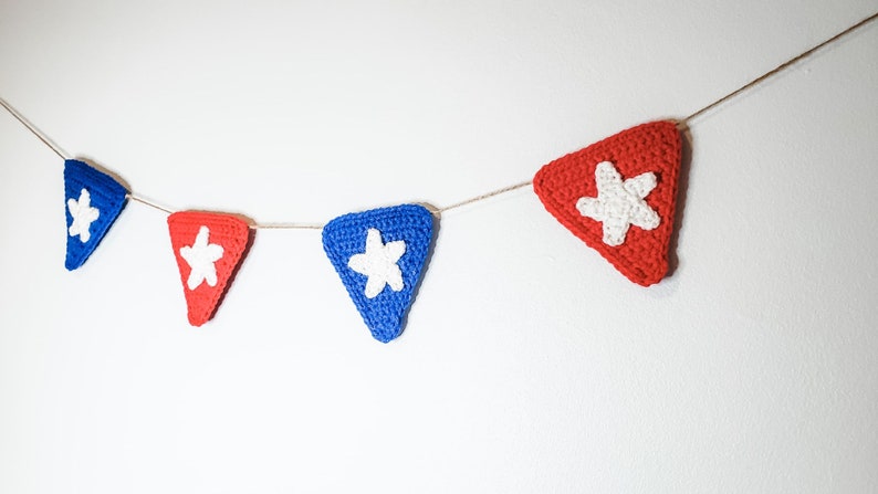 Patriotic Garland Crochet Pattern PDF Printable Instant Download image 5