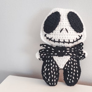 Skeleton Cuddler Crochet Pattern Halloween Lovey PDF Printable Instant Download image 6