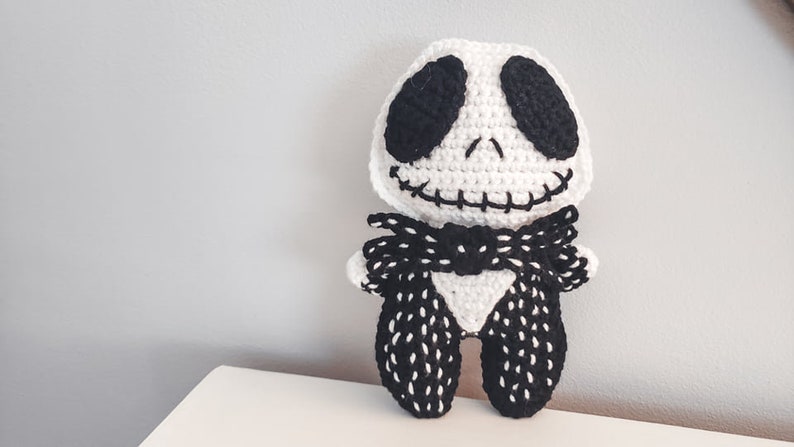 Skeleton Cuddler Crochet Pattern Halloween Lovey PDF Printable Instant Download image 6