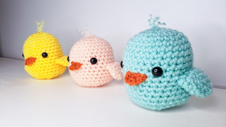 Crochet Easter Chicks Pattern PDF Printable Instant Download image 1