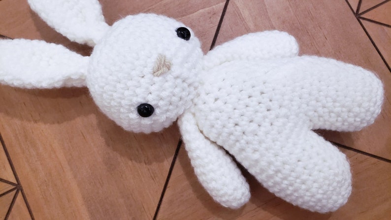 Bunny Rabbit Crochet Pattern Amigurumi PDF Printable Instant Download image 8