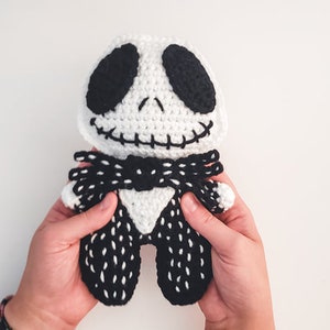 Skeleton Cuddler Crochet Pattern Halloween Lovey PDF Printable Instant Download image 2