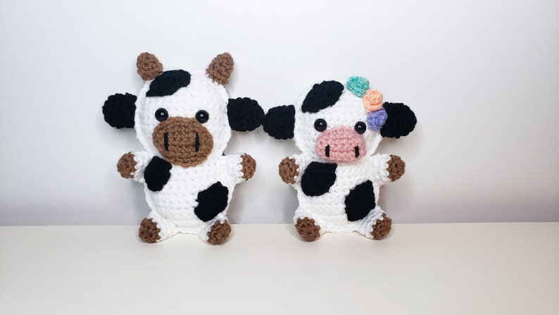 Cow Cuddler Crochet Pattern Set PDF Printable Instant Download image 1