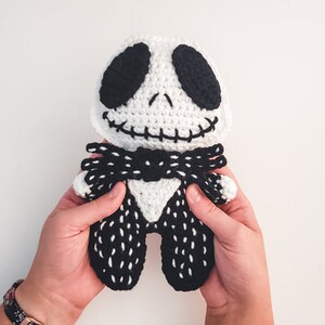 Skeleton Cuddler Crochet Pattern Halloween Lovey PDF Printable Instant Download image 3