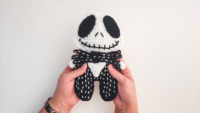 Skeleton Cuddler Crochet Pattern Halloween Lovey PDF Printable Instant Download image 3