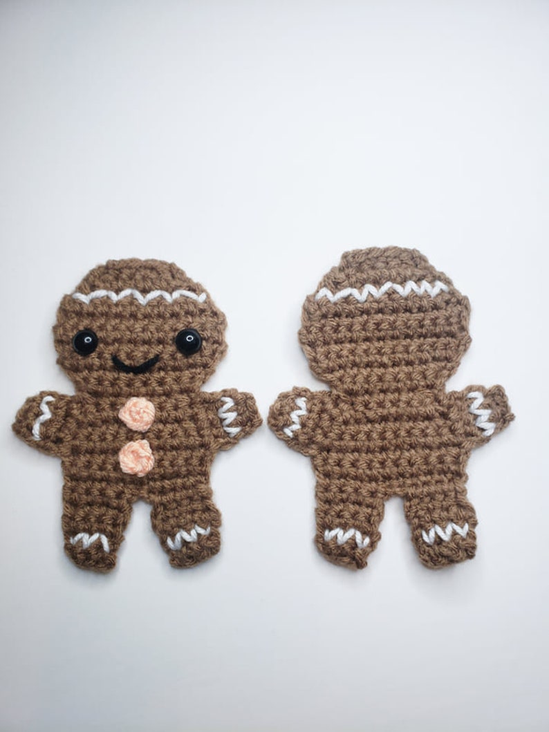 Gingerbread Man Crochet Pattern PDF Printable Instant Download image 5