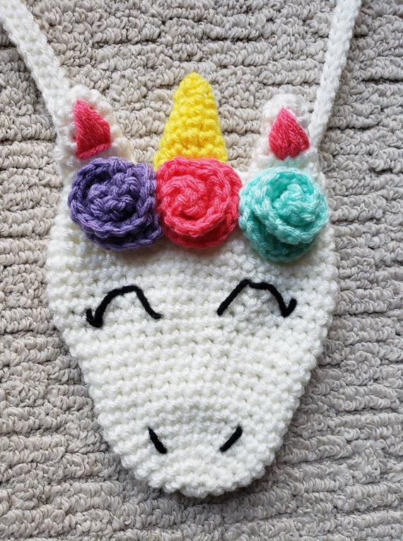 Free unicorn best sale purse crochet pattern