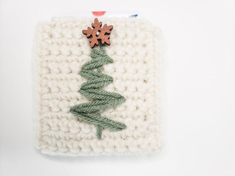 Christmas Tree Gift Card Holder Crochet Pattern PDF Printable Instant Download image 8