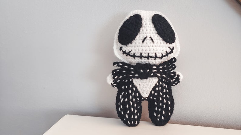 Skeleton Cuddler Crochet Pattern Halloween Lovey PDF Printable Instant Download image 4