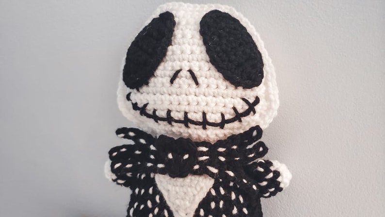 Skeleton Cuddler Crochet Pattern Halloween Lovey PDF Printable Instant Download image 5