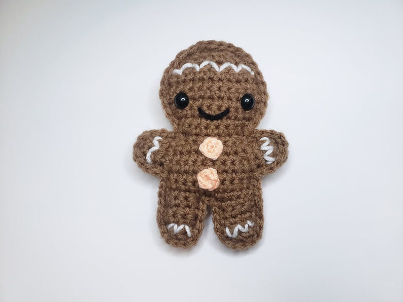 Gingerbread Man Crochet Pattern PDF Printable Instant Download image 4