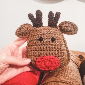Reindeer Cuddler / Lovey Crochet Pattern PDF Printable Instant Download image 5