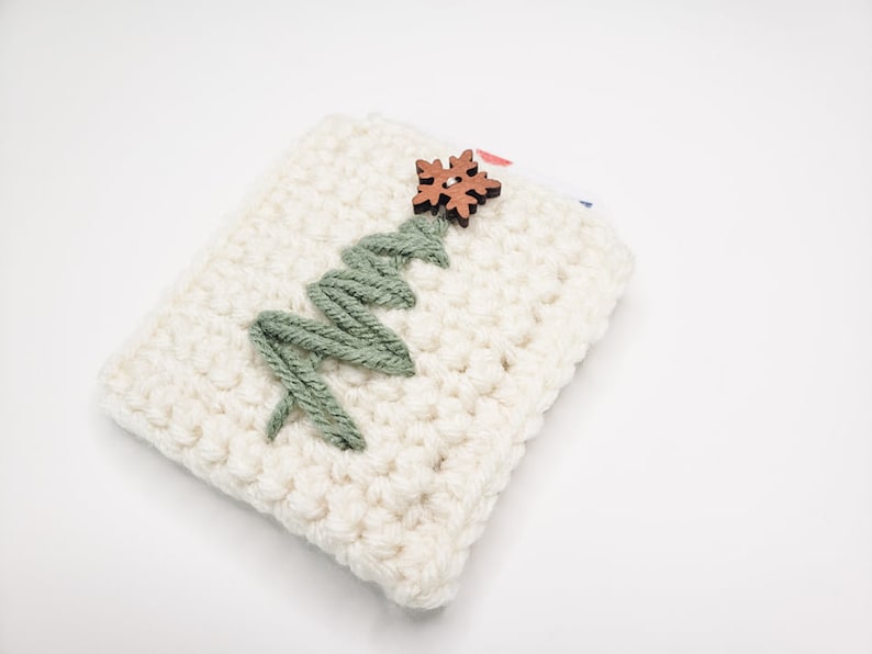 Christmas Tree Gift Card Holder Crochet Pattern PDF Printable Instant Download image 4