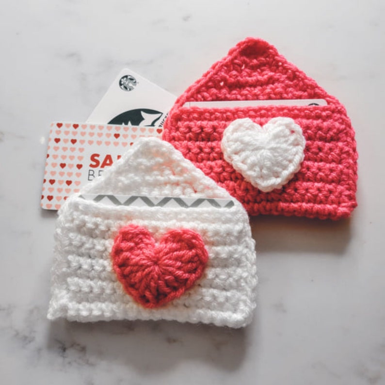 Heart Envelope Gift Card Holder Crochet Pattern PDF Printable Instant Download image 3