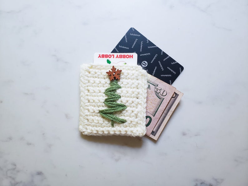 Christmas Tree Gift Card Holder Crochet Pattern PDF Printable Instant Download image 10