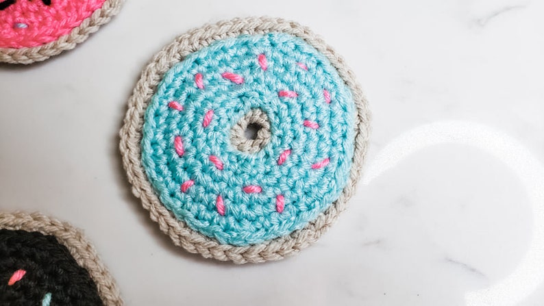 Donut Coasters / Garland Crochet Pattern PDF Printable Instant Download image 3