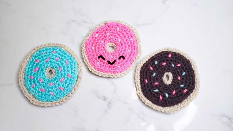 Donut Coasters / Garland Crochet Pattern PDF Printable Instant Download image 2