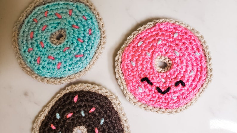 Donut Coasters / Garland Crochet Pattern PDF Printable Instant Download image 8