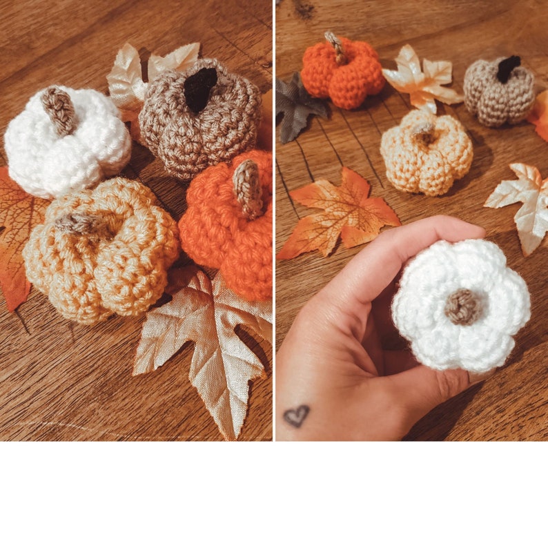 Mini Pumpkin Amigurumi Crochet Pattern PDF Printable Instant Download image 1
