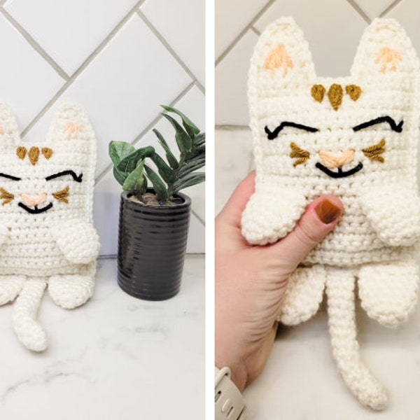 Crochet Kitty Cat Pattern | PDF Printable (Crochet Cat Plushie)