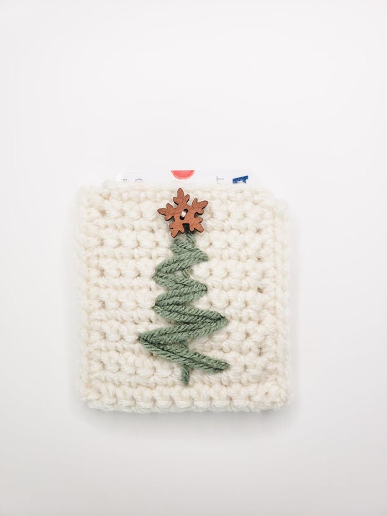 Christmas Tree Gift Card Holder Crochet Pattern PDF Printable Instant Download image 3