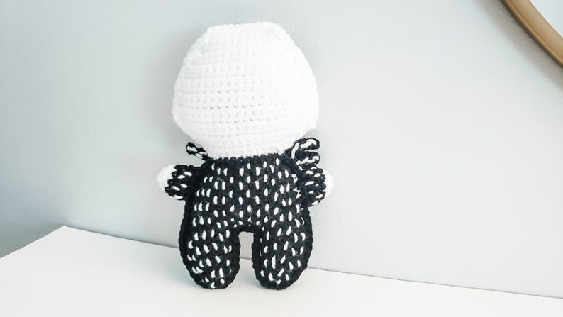 Skeleton Cuddler Crochet Pattern Halloween Lovey PDF Printable Instant Download image 10