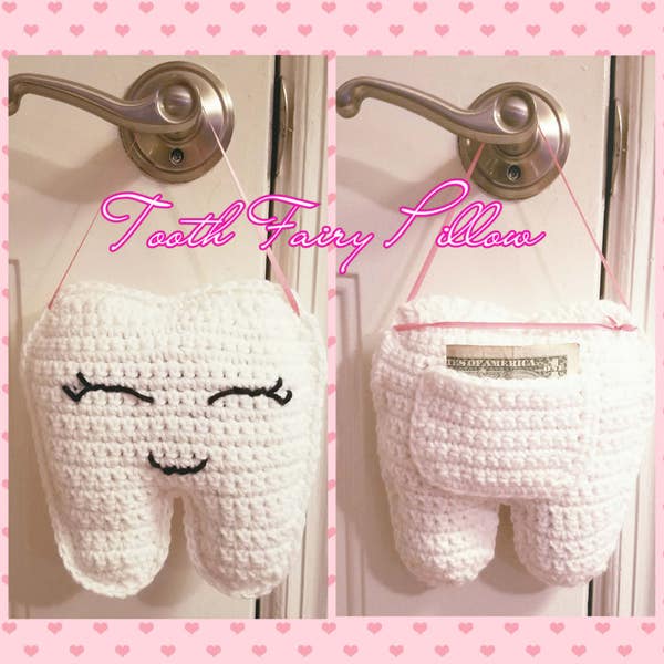 Tooth Fairy Pillow Crochet Pattern | PDF Printable Instant Download