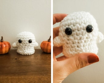 Patrón de crochet de mini fantasma (Amigurumi de Halloween) / PDF imprimible descarga instantánea