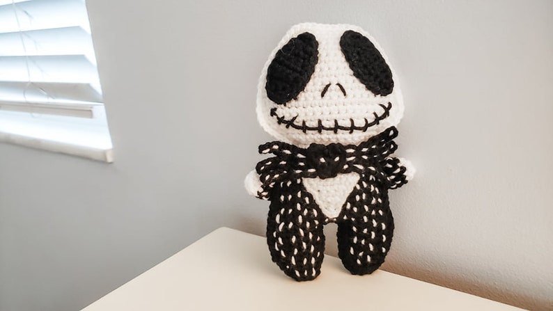 Skeleton Cuddler Crochet Pattern Halloween Lovey PDF Printable Instant Download image 8