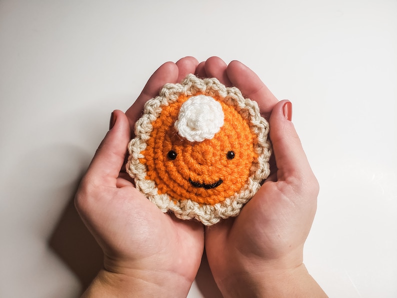 Pumpkin Pie Amigurumi Crochet Pattern PDF Printable Instant Download image 1