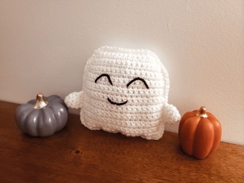 Ghost Cuddler Crochet Pattern Halloween Lovey PDF Printable Instant Download image 3