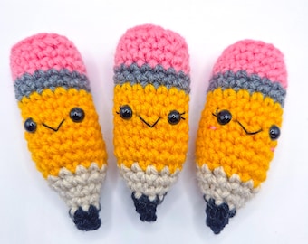 Crochet Pencil (No Sew / Teacher Gift / Bag Charm)