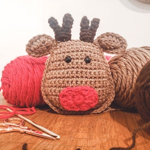 Reindeer Cuddler / Lovey Crochet Pattern PDF Printable Instant Download image 3