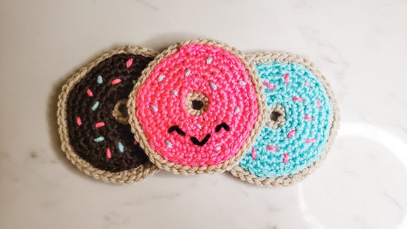 Donut Coasters / Garland Crochet Pattern PDF Printable Instant Download image 9