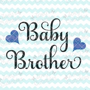 Hermano bebé SVG, Hermano bebé, Hermano pequeño SVG, Hermano pequeño, Hermano SVG, Svg, Cricut, Silueta, Regalo de baby shower, Niño Svg