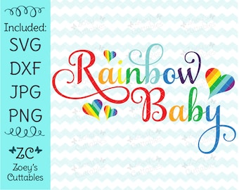 Download Rainbow baby svg | Etsy