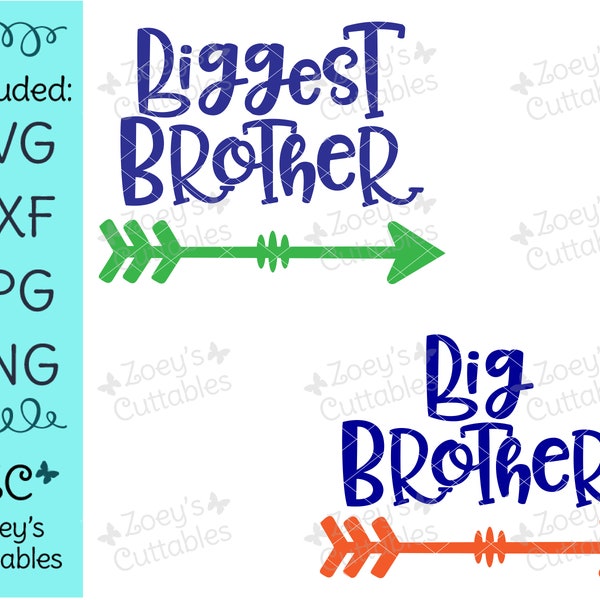 Big Brother SVG, Biggest Brother SVG, SVG, Svg File, Cricut, Silhouette, Brothers, Brother Svg, Brothers Svg, Brother, Big Brother File