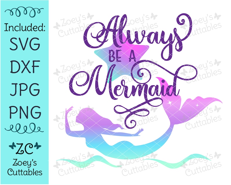 Download Always Be A Mermaid SVG Mermaid SVG Mermaid Life Swimming ...