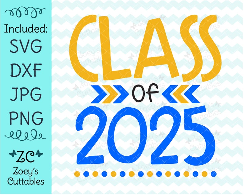Class of 2025 SVG Graduation SVG End of School Year Etsy