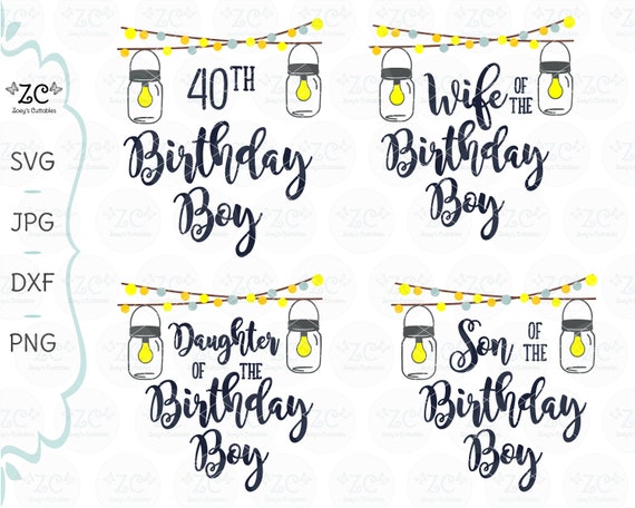 Download 40th Birthday Svg Family Birthday Svg Svg File Cricut Etsy