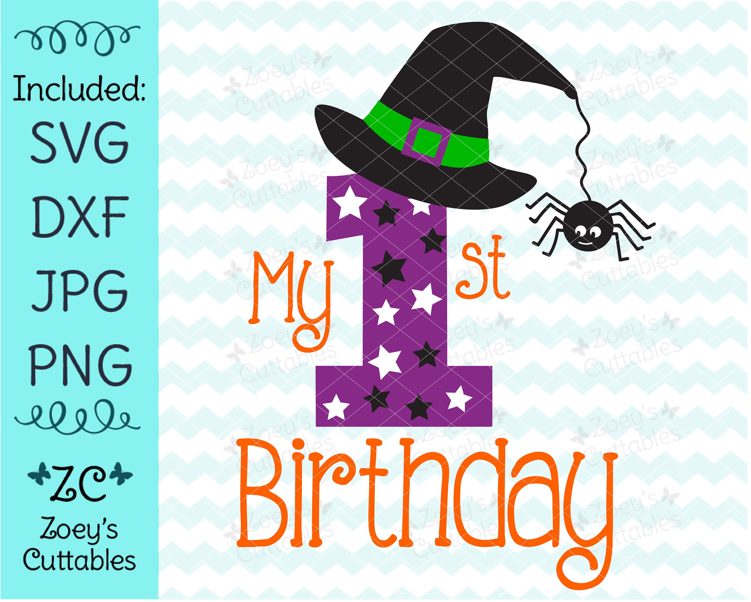 Download My 1st Birthday Svg First Birthday Svg Halloween Birthday Etsy
