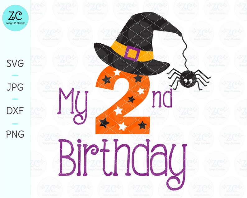 Download My 2nd Birthday SVG 2nd Birthday SVG Halloween Birthday ...
