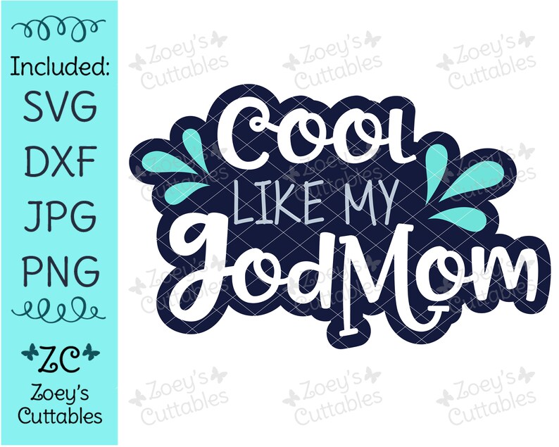 Download Cool Like My Godmom SVG Godmother SVG Cricut File Cameo | Etsy