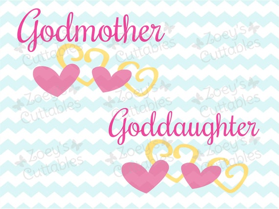 Goddaughter Svg Godmother Svg Goddaughter Godmother Svg Etsy