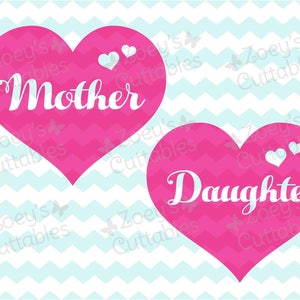 Mother Daughter SVG, Mother SVG, Daughter SVG, Mom Svg, Svg, Svg Files, Cricut, Silhouette, Mother&#39;s Day, Baby Shower, Baby Girl, Girl Svg