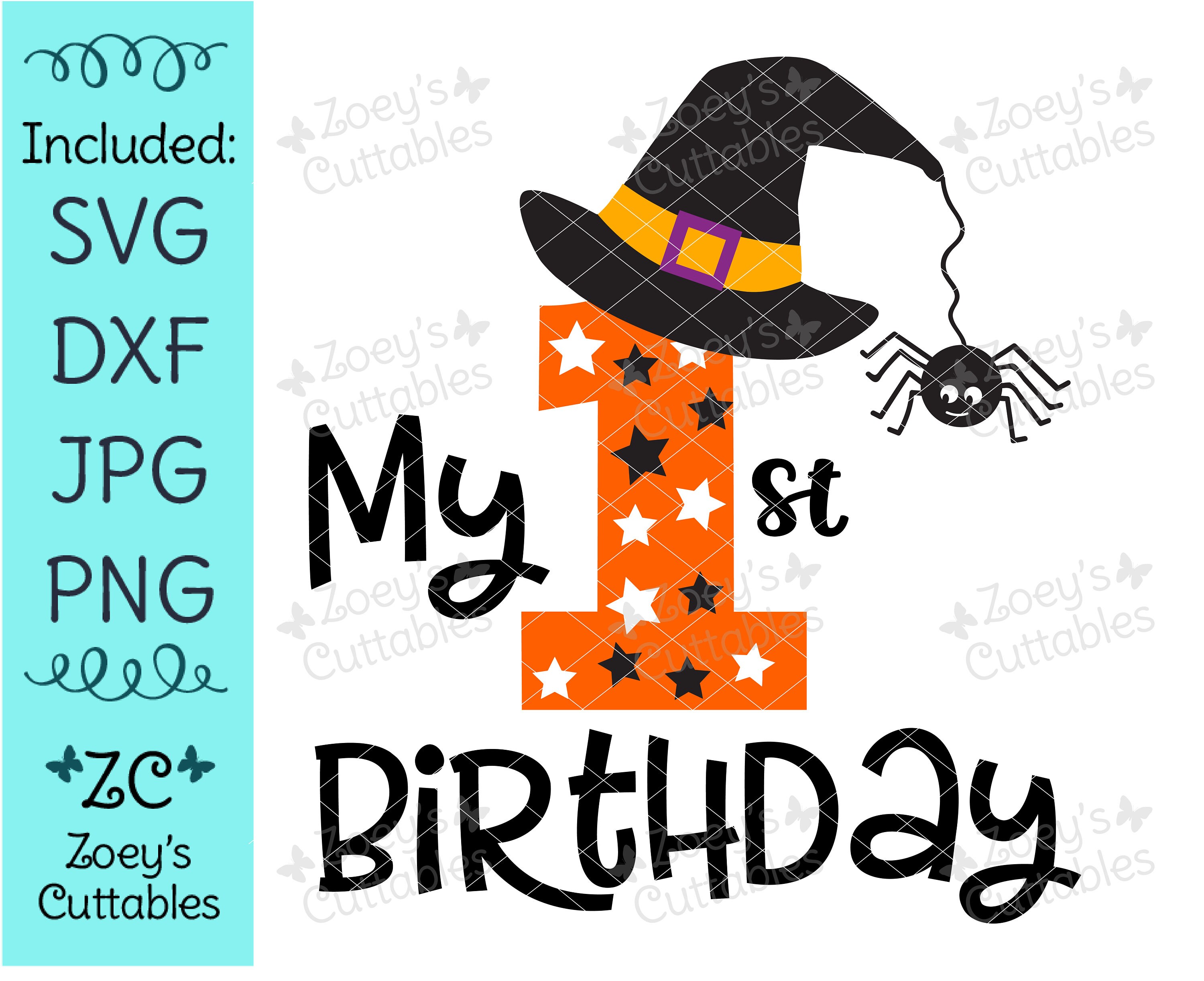 Download My 1st Birthday Svg First Birthday Svg Halloween Birthday Etsy