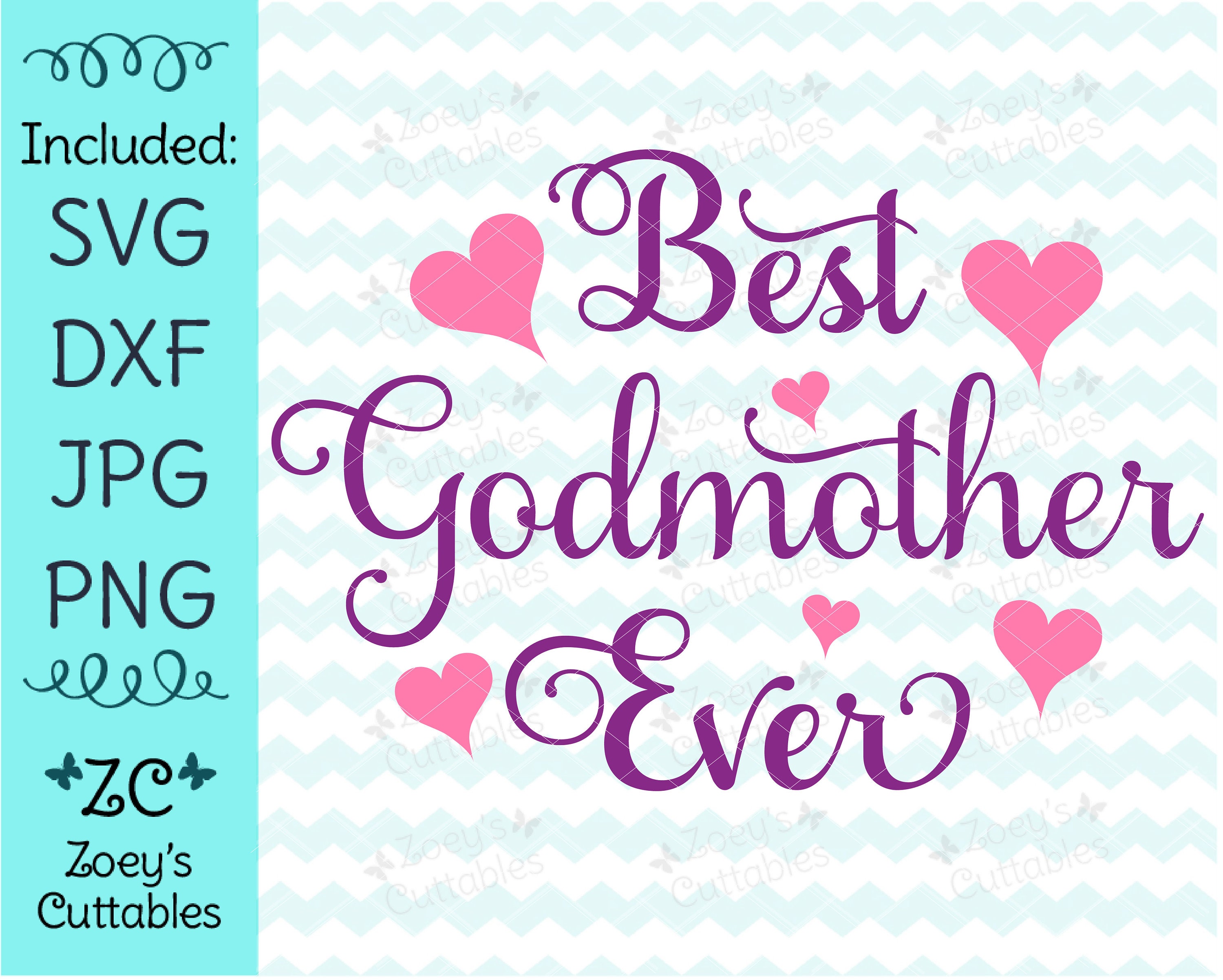 Download Best Godmother Ever Godmother SVG Godmother Gift Godmother ...